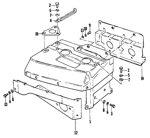 Parts Diagram for Arctic Cat 1978 PANTERA F/C SNOWMOBILE CYLINDER COWLING