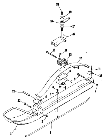 Parts Diagram for Arctic Cat 1979 LYNX SINGLE SNOWMOBILE SKI