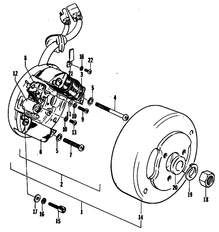 Parts Diagram for Arctic Cat 1979 LYNX SINGLE SNOWMOBILE MAGNETO