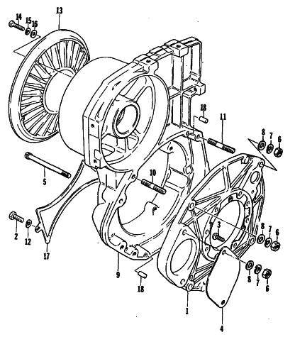 Parts Diagram for Arctic Cat 1979 PANTHER SNOWMOBILE FAN HOUSING