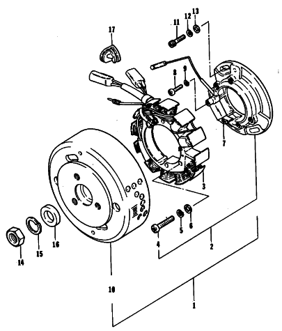 Parts Diagram for Arctic Cat 1979 TRAIL CAT SNOWMOBILE MAGNETO