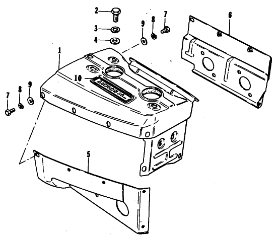 Parts Diagram for Arctic Cat 1979 JAG 3000 F/C SNOWMOBILE CYLINDER COWLING