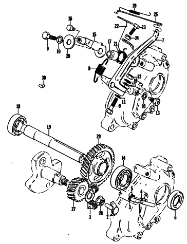 Parts Diagram for Arctic Cat 1980 KITTY CAT SNOWMOBILE GOVERNOR