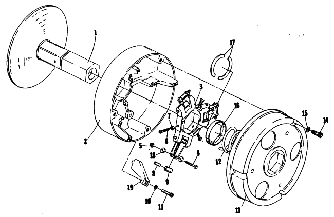 Parts Diagram for Arctic Cat 1980 TRAIL CAT 3000 SNOWMOBILE DRIVE CLUTCH