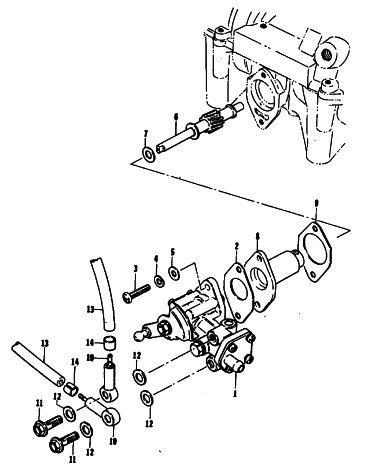 Parts Diagram for Arctic Cat 1980 JAG 3000 F/C SNOWMOBILE OIL PUMP