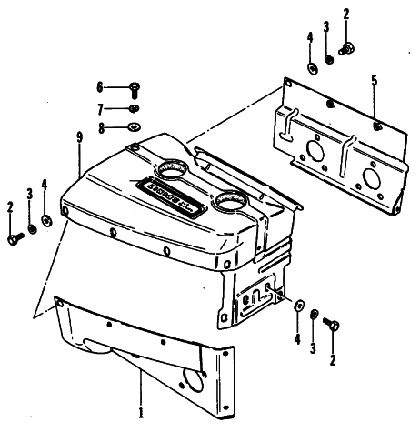 Parts Diagram for Arctic Cat 1980 PANTHER SNOWMOBILE CYLINDER COWLING
