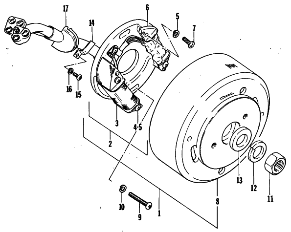 Parts Diagram for Arctic Cat 1980 EL TIGRE F/A SNOWMOBILE MAGNETO