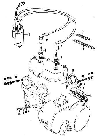 Parts Diagram for Arctic Cat 1980 EL TIGRE L/C SNOWMOBILE ELECTRICAL
