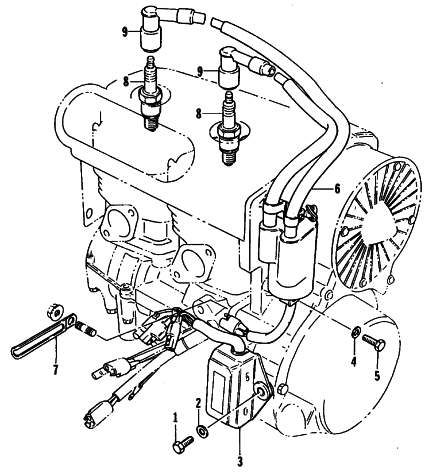 Parts Diagram for Arctic Cat 1984 PANTHER SNOWMOBILE ELECTRICAL