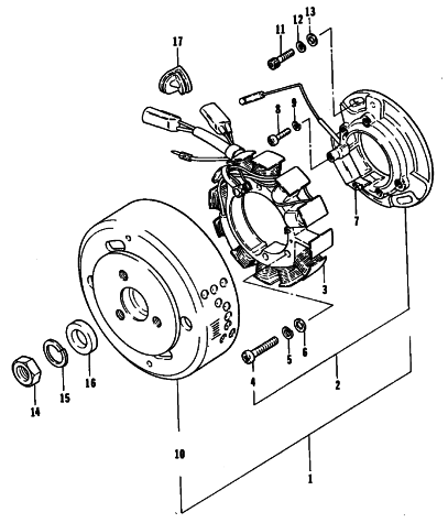 Parts Diagram for Arctic Cat 1981 TRAIL CAT SNOWMOBILE MAGNETO