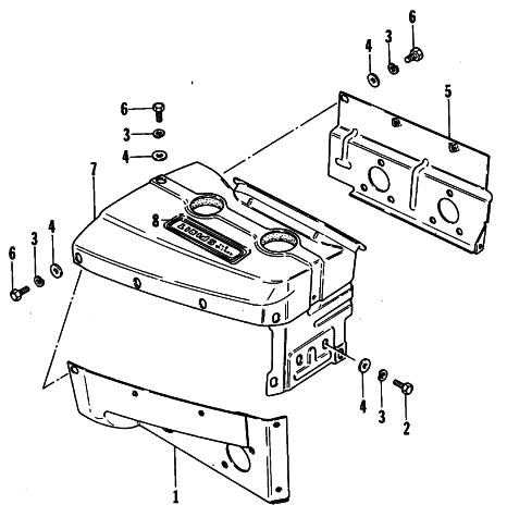 Parts Diagram for Arctic Cat 1981 PANTHER WEST SNOWMOBILE CYLINDER COWLING