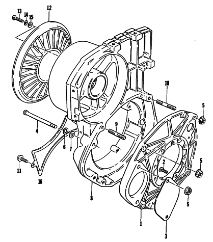 Parts Diagram for Arctic Cat 1981 PANTERA SNOWMOBILE FAN HOUSING