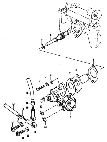 Parts Diagram for Arctic Cat 1981 TRAIL CAT SNOWMOBILE OIL PUMP