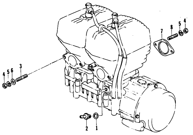 Parts Diagram for Arctic Cat 1980 EL TIGRE F/A SNOWMOBILE INSULATORS