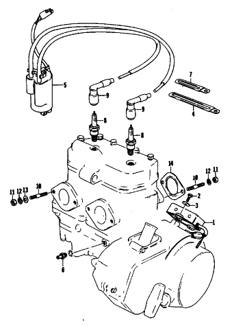 Parts Diagram for Arctic Cat 1981 EL TIGRE L/C SNOWMOBILE ELECTRICAL