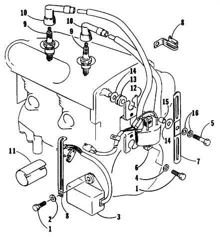 Parts Diagram for Arctic Cat 1991 JAG AFS SNOWMOBILE ELECTRICAL