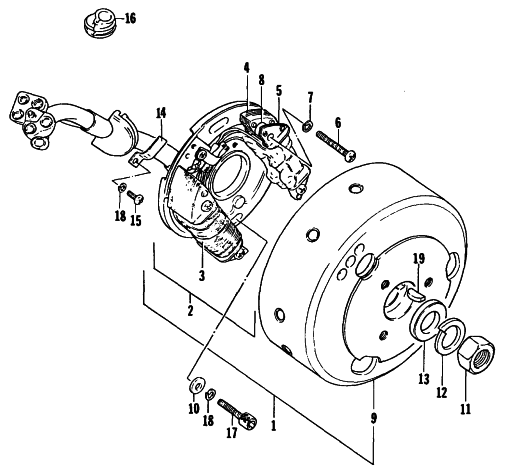 Parts Diagram for Arctic Cat 1984 EL TIGRE 6000 SNOWMOBILE MAGNETO