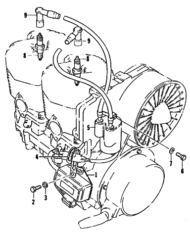 Parts Diagram for Arctic Cat 1985 COUGAR SNOWMOBILE ELECTRICAL