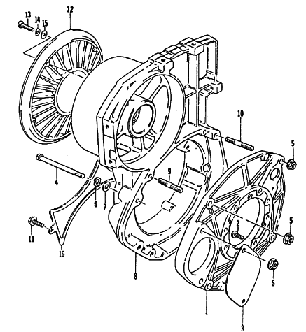 Parts Diagram for Arctic Cat 1985 COUGAR SNOWMOBILE FAN HOUSING