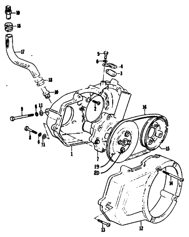 Parts Diagram for Arctic Cat 1985 PANTERA SNOWMOBILE WATER PUMP