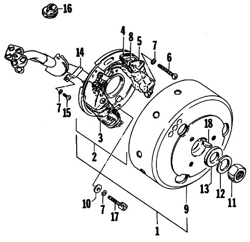 Parts Diagram for Arctic Cat 1985 EL TIGRE 6000 SNOWMOBILE MAGNETO