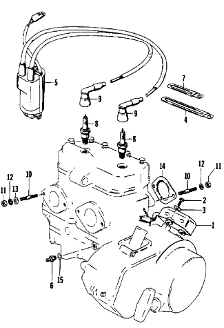 Parts Diagram for Arctic Cat 1986 PANTERA SNOWMOBILE ELECTRICAL