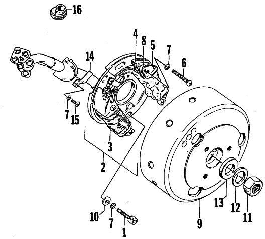 Parts Diagram for Arctic Cat 1987 CHEETAH L/C SNOWMOBILE MAGNETO