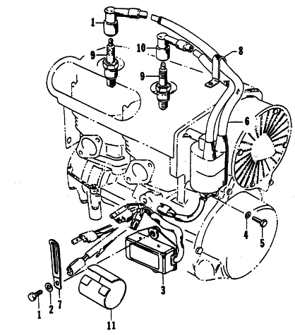 Parts Diagram for Arctic Cat 1987 CHEETAH F/C SNOWMOBILE ELECTRICAL