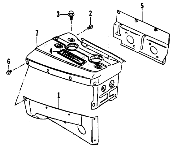 Parts Diagram for Arctic Cat 1987 JAG 340 SNOWMOBILE CYLINDER COWLING