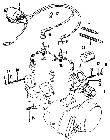Parts Diagram for Arctic Cat 1989 EL TIGRE EXT SNOWMOBILE ELECTRICAL