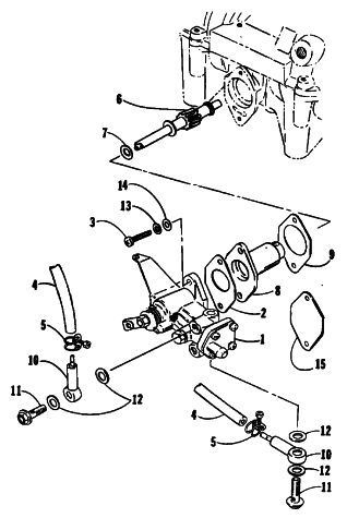 Parts Diagram for Arctic Cat 1988 JAG (340 F/C) SNOWMOBILE OIL PUMP