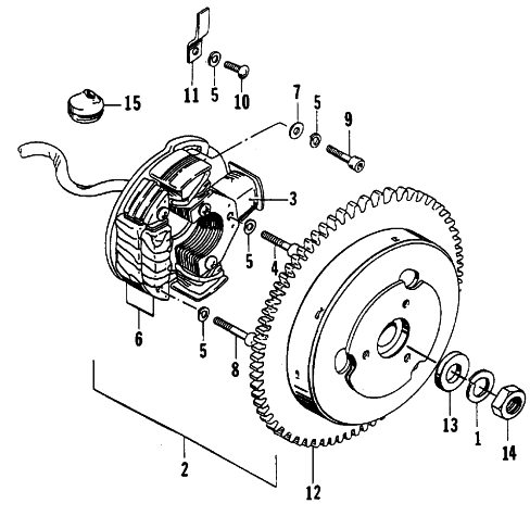 Parts Diagram for Arctic Cat 1990 CHEETAH TOURING SNOWMOBILE MAGNETO