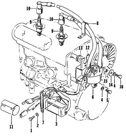 Parts Diagram for Arctic Cat 1989 CHEETAH TOURING SNOWMOBILE ELECTRICAL