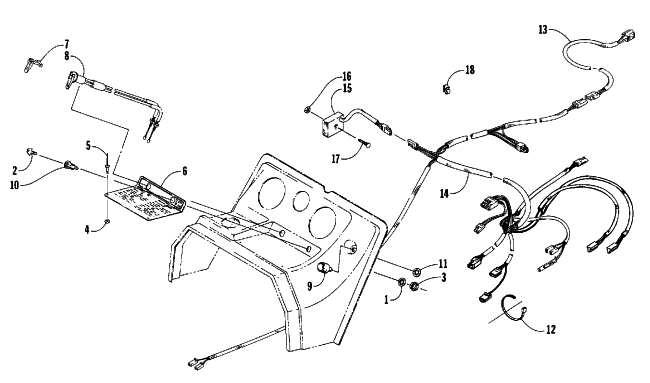 Parts Diagram for Arctic Cat 1988 CHEETAH TOURING (500 F/C) SNOWMOBILE IGNITION, CHOKE, AND WIRING