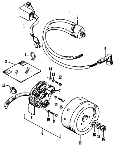Parts Diagram for Arctic Cat 1990 WILDCAT 650 SNOWMOBILE ELECTRICAL EQUIPMENT/MAGNETO
