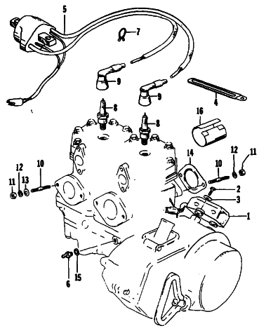 Parts Diagram for Arctic Cat 1991 EL TIGRE EXT SNOWMOBILE ELECTRICAL