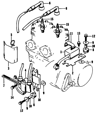 Parts Diagram for Arctic Cat 1992 PROWLER MOUNTAIN CAT SNOWMOBILE ELECTRICAL