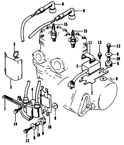 Parts Diagram for Arctic Cat 1993 COUGAR MOUNTAIN CAT SNOWMOBILE ELECTRICAL