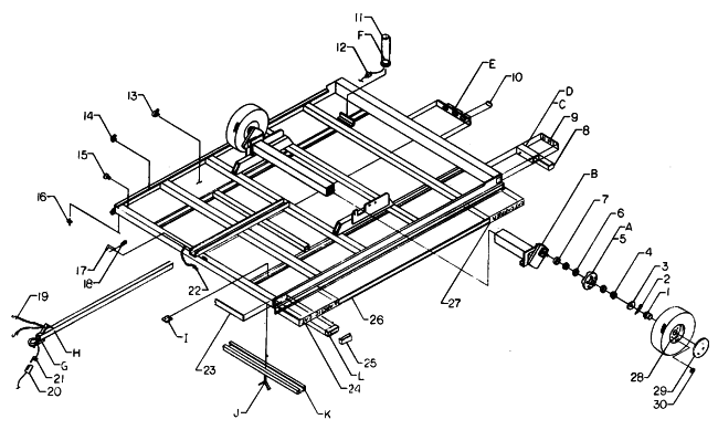 Parts Diagram for Arctic Cat 1991 CAT CARRIER CC100DG SNOWMOBILE TRAILER - CC100DG GALVINIZED