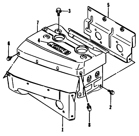 Parts Diagram for Arctic Cat 1994 CHEETAH 340 SNOWMOBILE CYLINDER COWLING