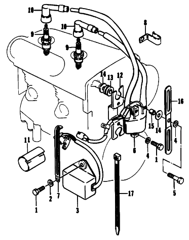 Parts Diagram for Arctic Cat 1994 PUMA 2UP SNOWMOBILE ELECTRICAL