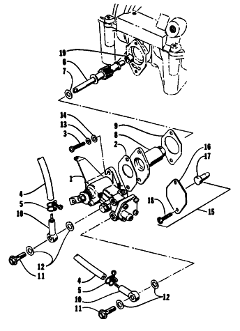 Parts Diagram for Arctic Cat 1993 JAG SNOWMOBILE OIL PUMP