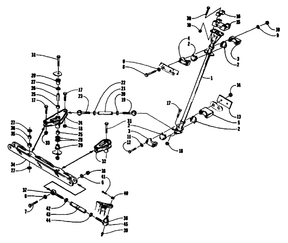 Parts Diagram for Arctic Cat 1993 WILDCAT SNOWMOBILE TIE ROD/STEERING POST ASSEMBLY