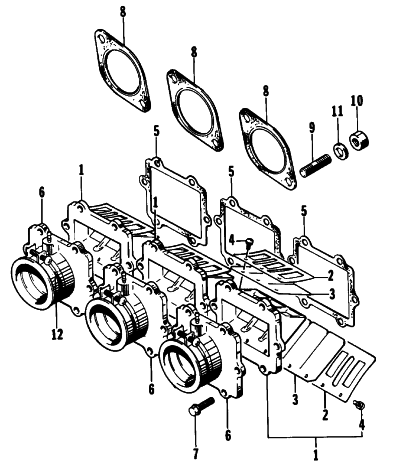 Parts Diagram for Arctic Cat 1993 THUNDERCAT SNOWMOBILE REED VALVE