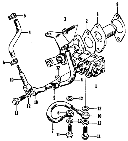 Parts Diagram for Arctic Cat 1993 440 ZR SNOWMOBILE OIL PUMP