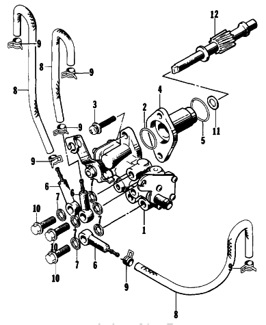 Parts Diagram for Arctic Cat 1994 THUNDERCAT SNOWMOBILE OIL PUMP