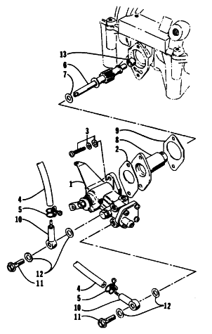 Parts Diagram for Arctic Cat 1994 JAG SNOWMOBILE OIL PUMP