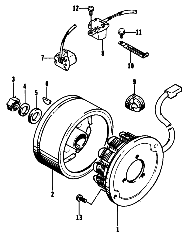 Parts Diagram for Arctic Cat 1994 PROWLER SNOWMOBILE MAGNETO