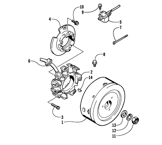 Parts Diagram for Arctic Cat 2000 POWDER SPECIAL 600 LE () SNOWMOBILE MAGNETO