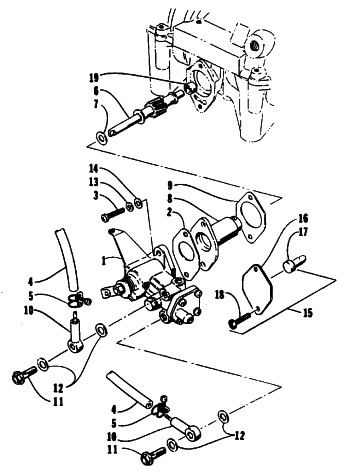 Parts Diagram for Arctic Cat 1995 Z 440 SNOWMOBILE OIL PUMP